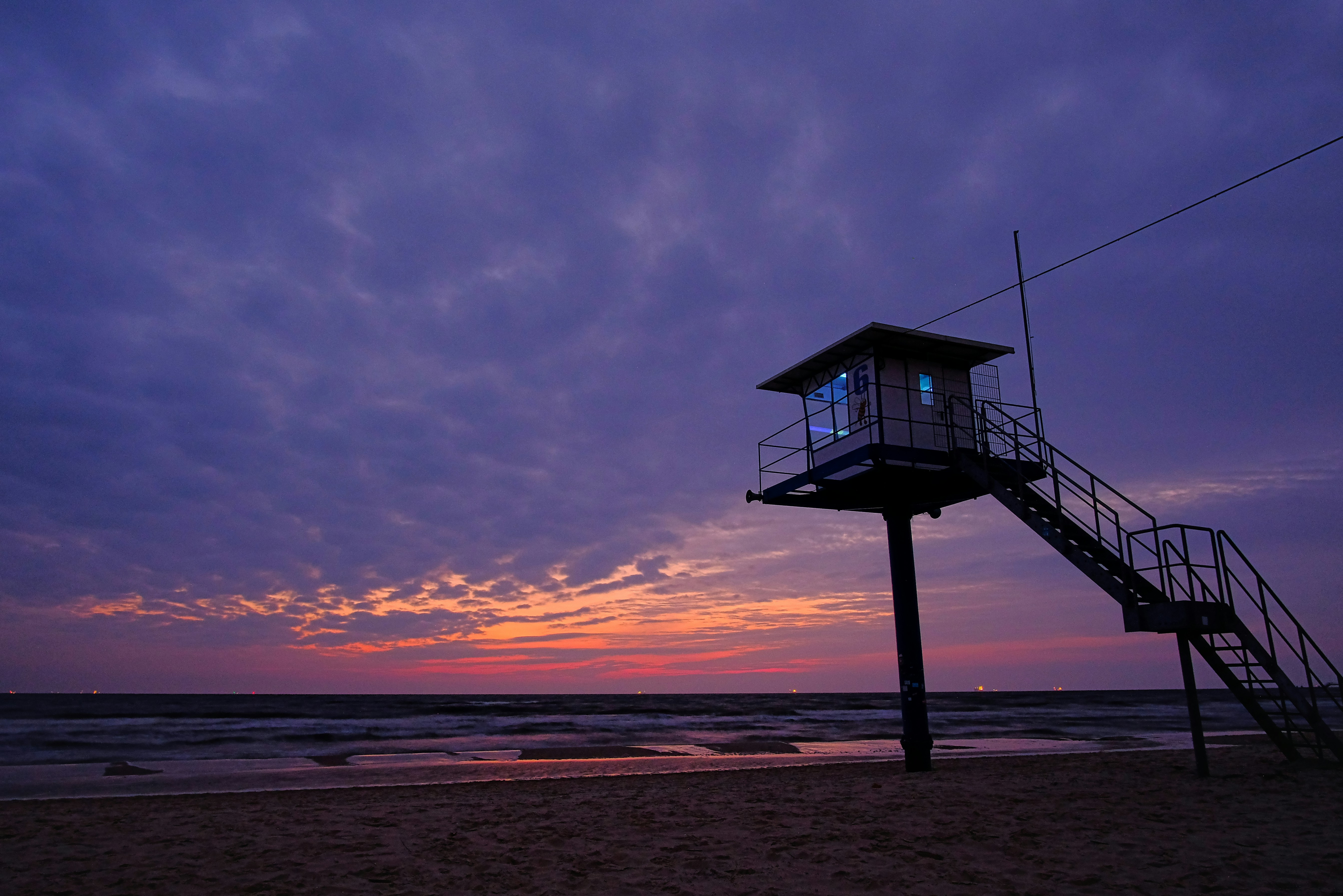 a structure on a beach