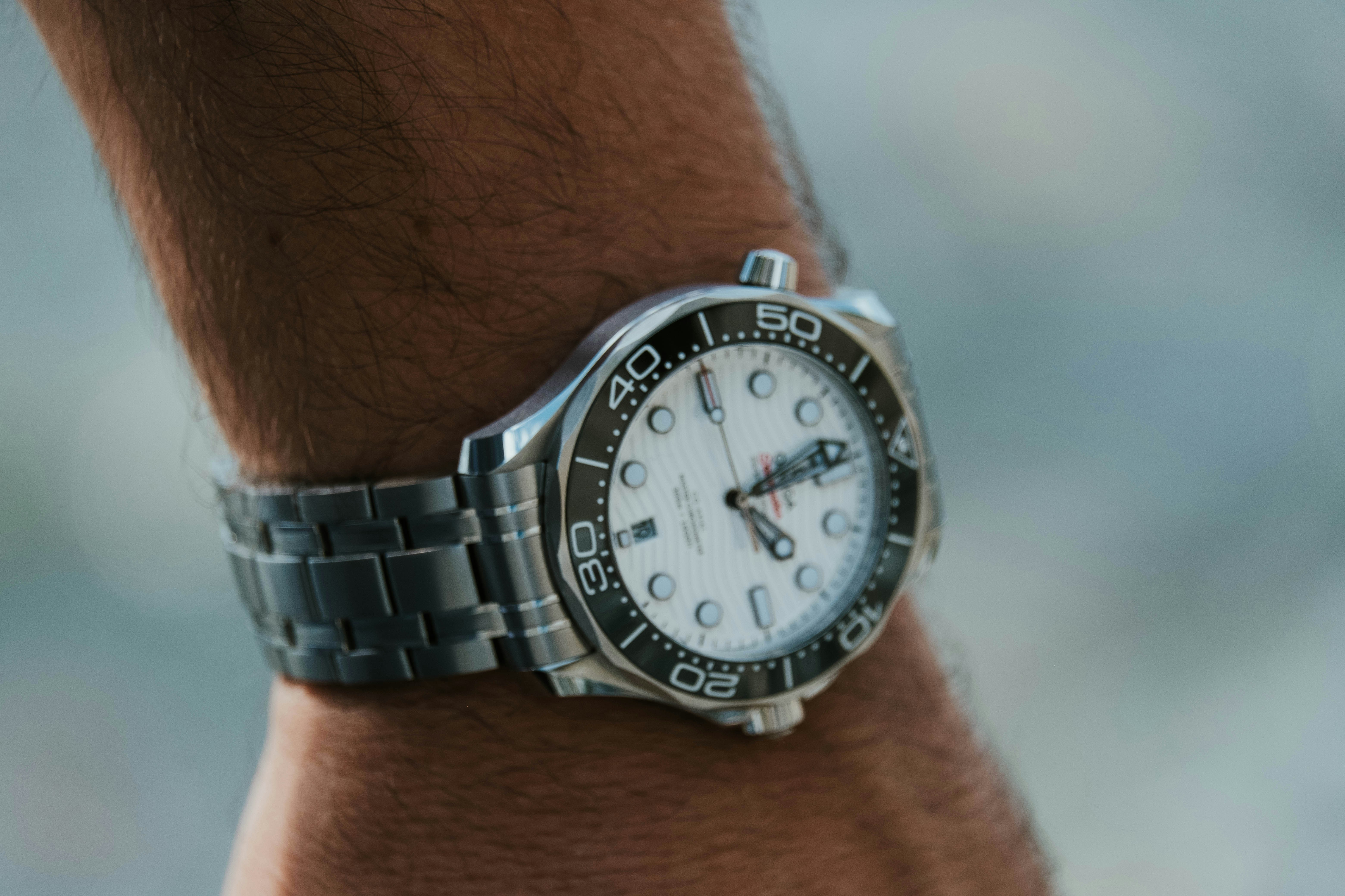 a person wearing a watch