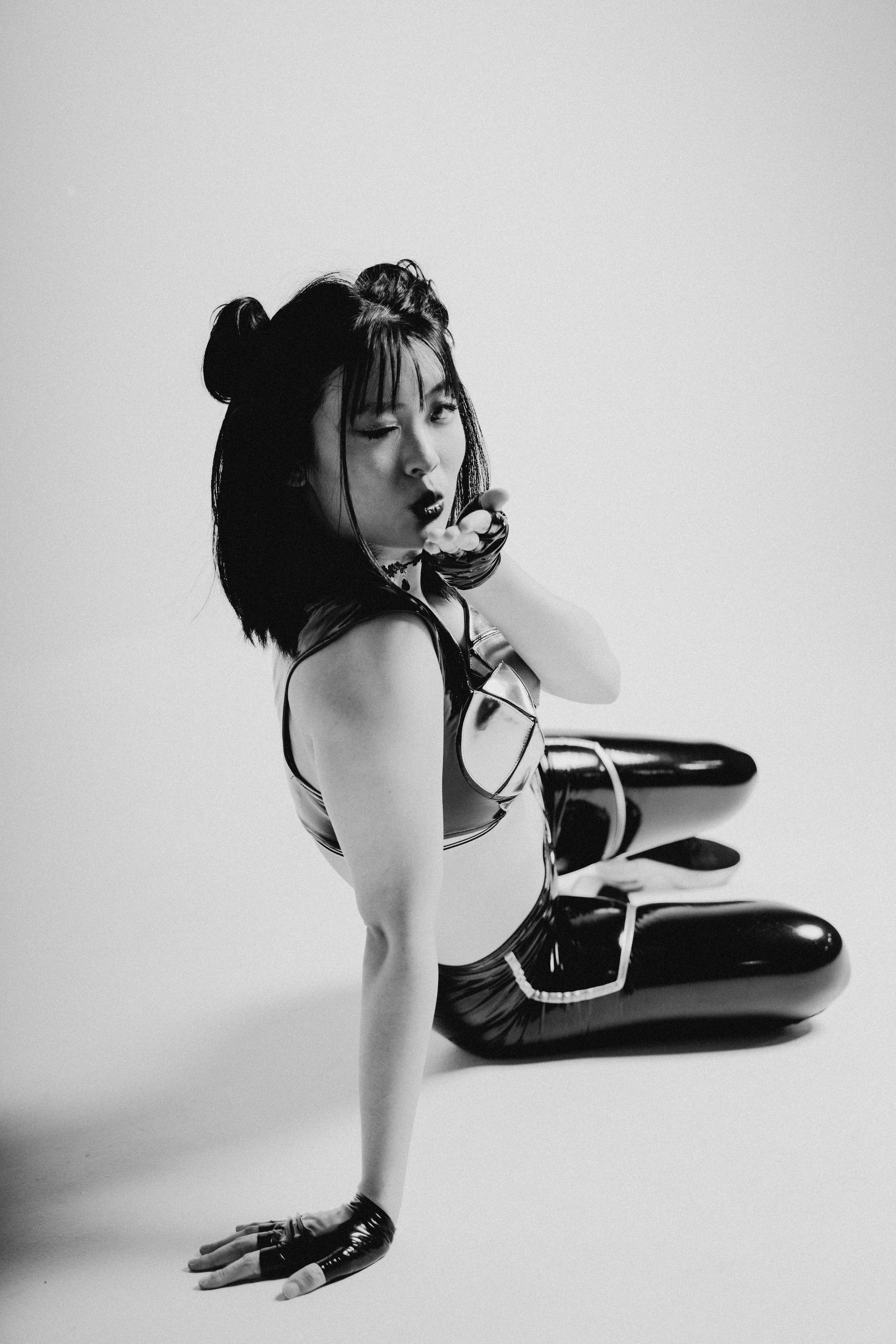 a woman in a garment