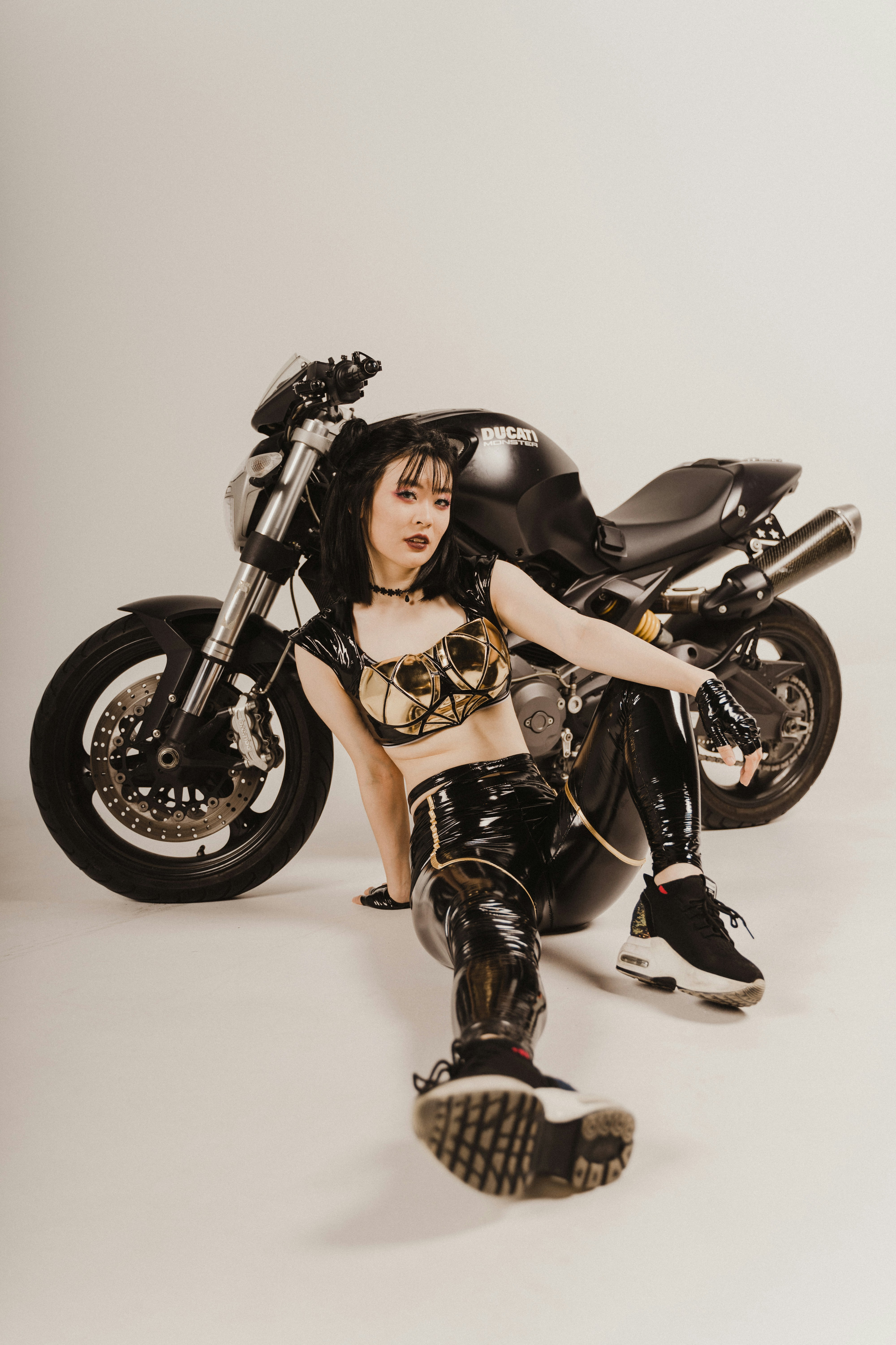 a person in a garment