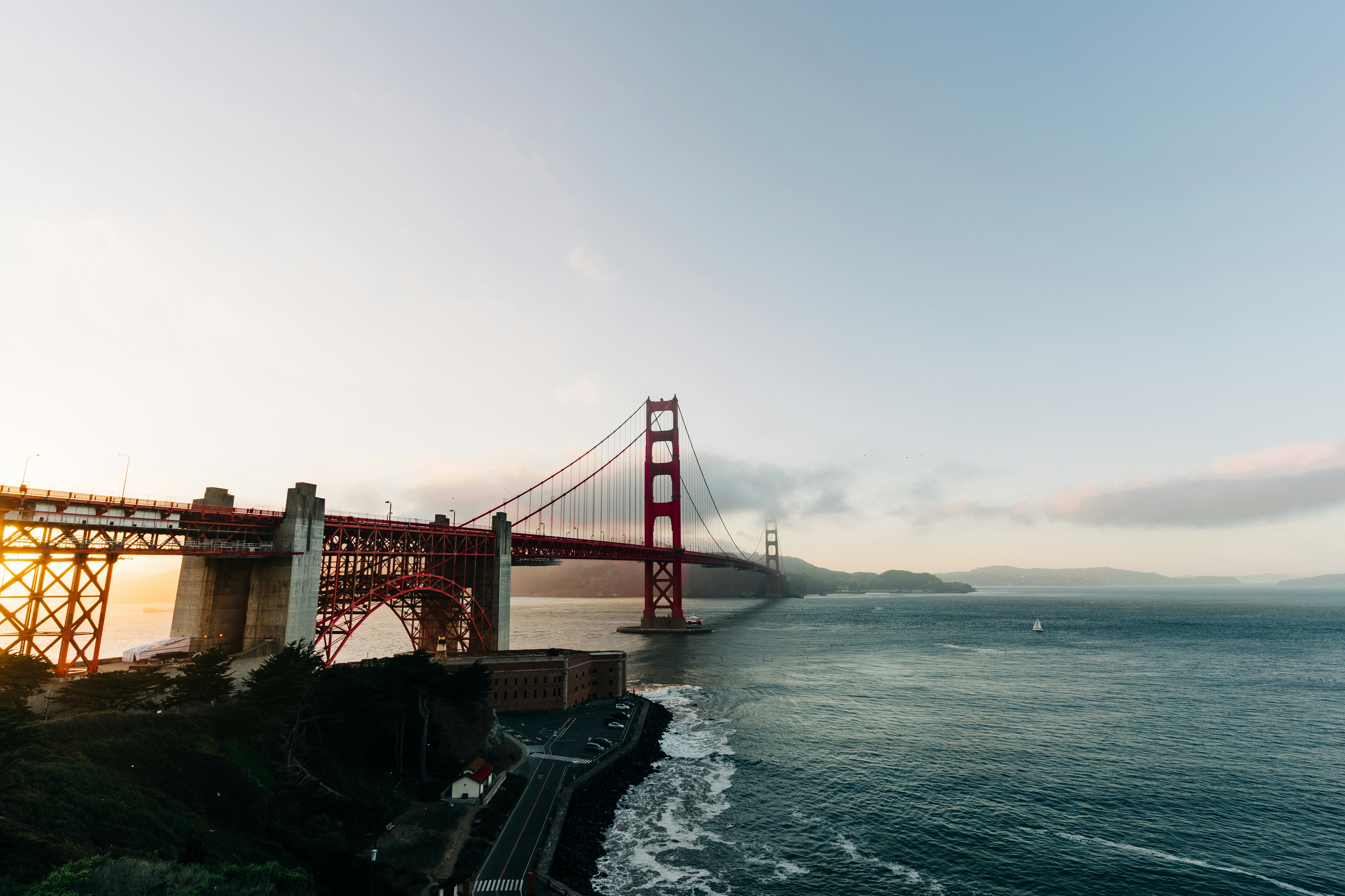 a bridge over a body of water