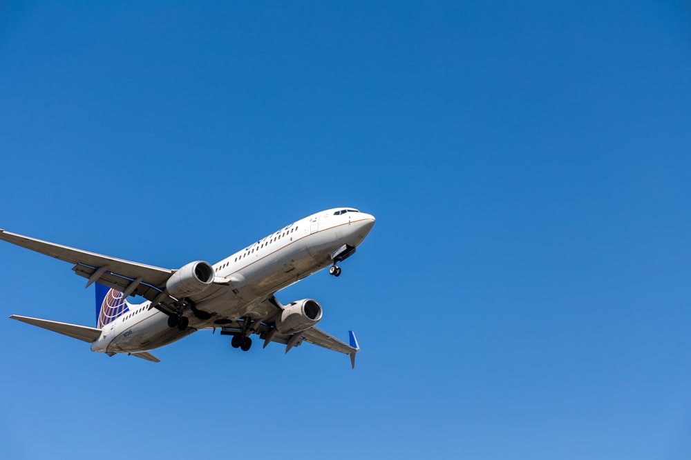 a large airplane flying in the sky