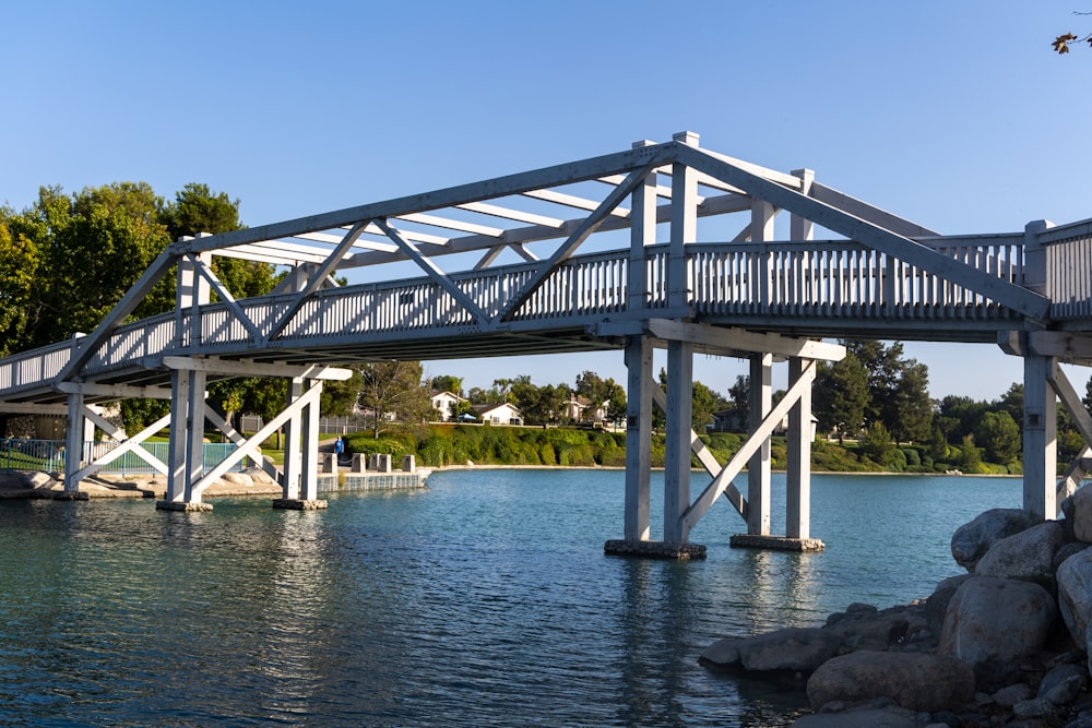 a bridge over a body of water