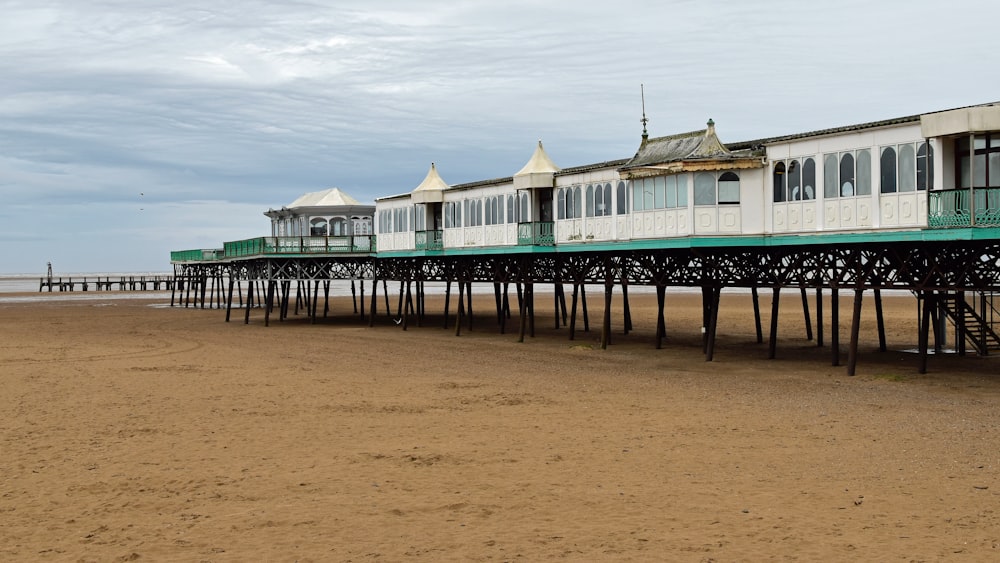 Paignton Pier on a beach