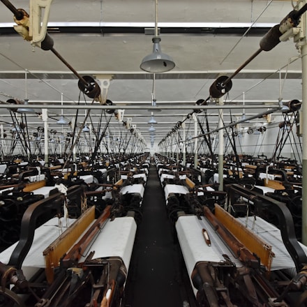 a room full of machinery