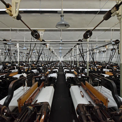 a room full of machinery