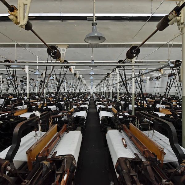Machinery inside a mill