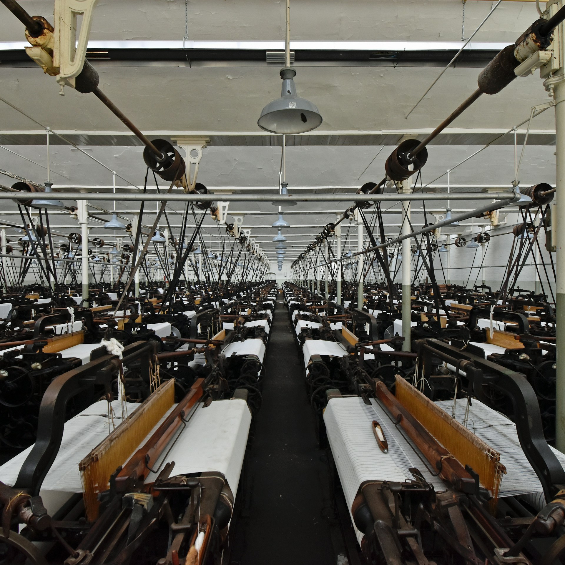 a room full of machinery