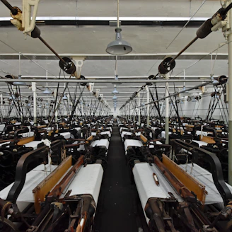 a room full of machinery