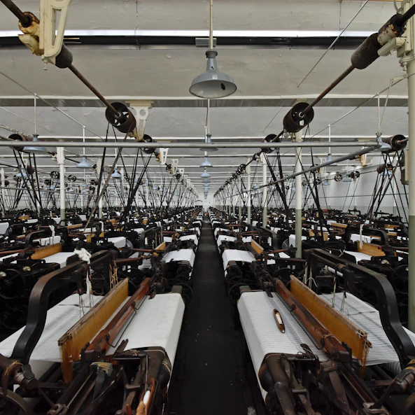a room full of machinery
