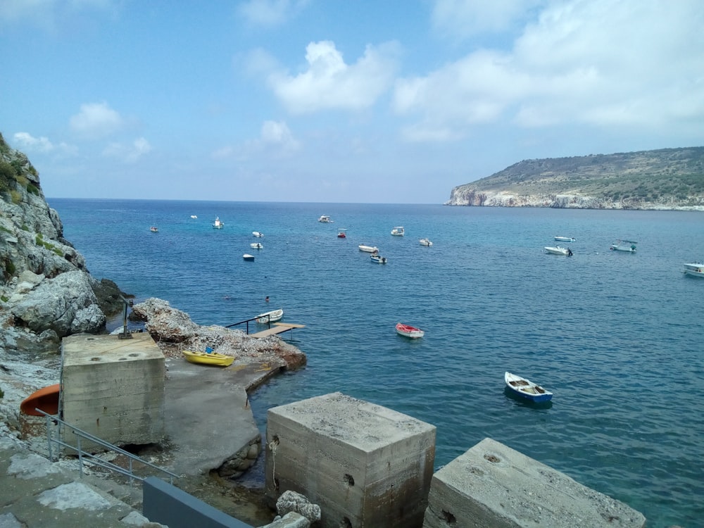 a body of water with boats in it