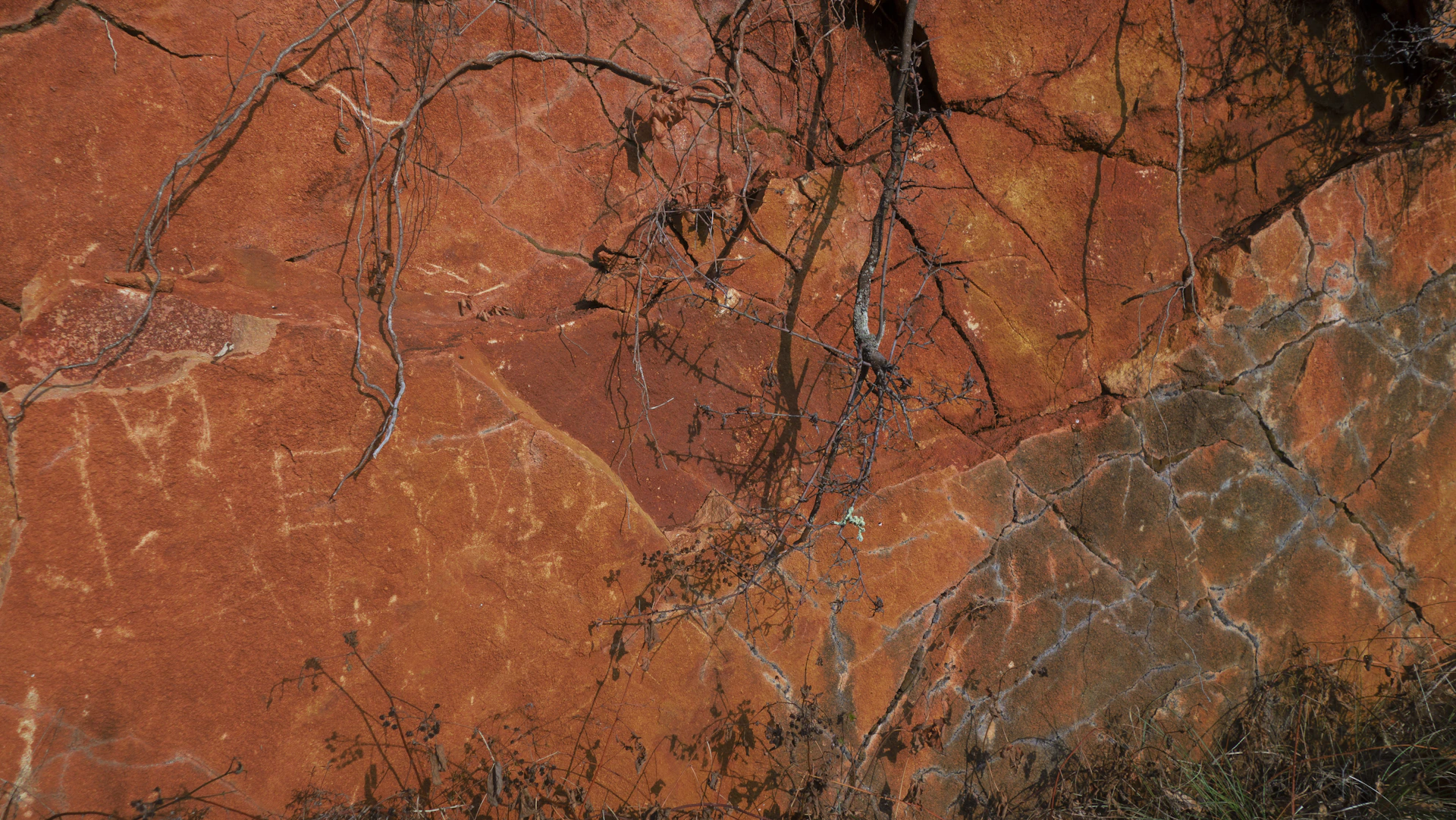 a red rock cliff