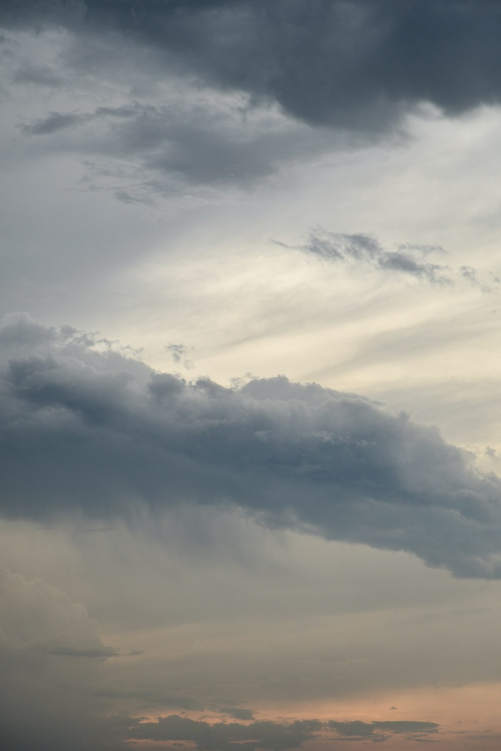 a cloudy sky with a few clouds