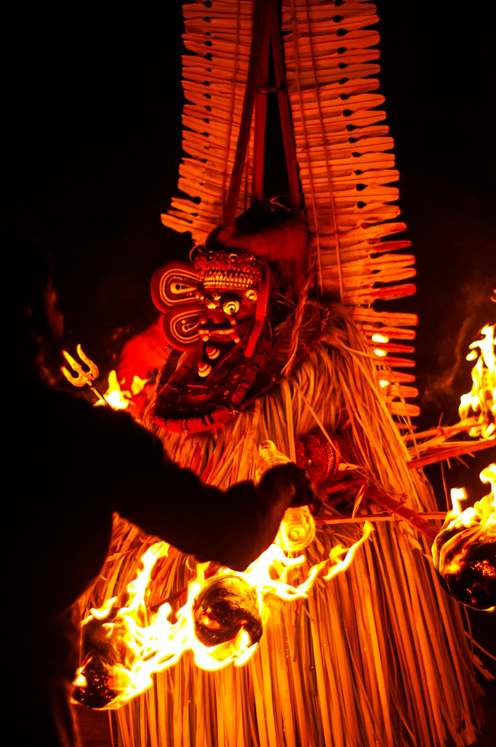 a person holding a lantern