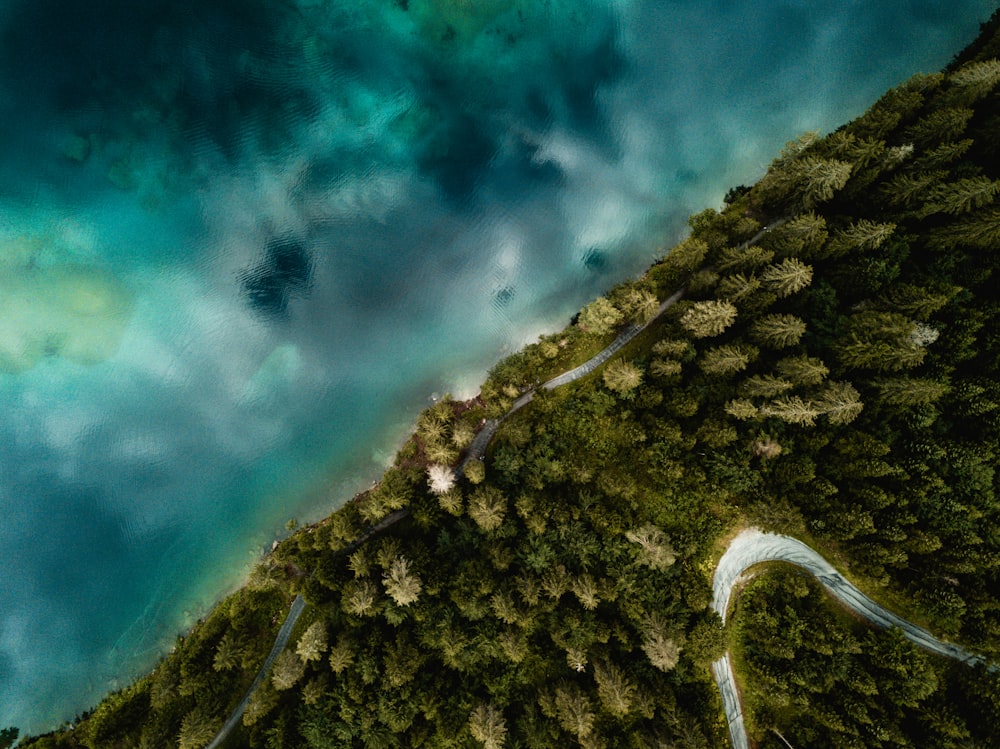 a mountain with clouds