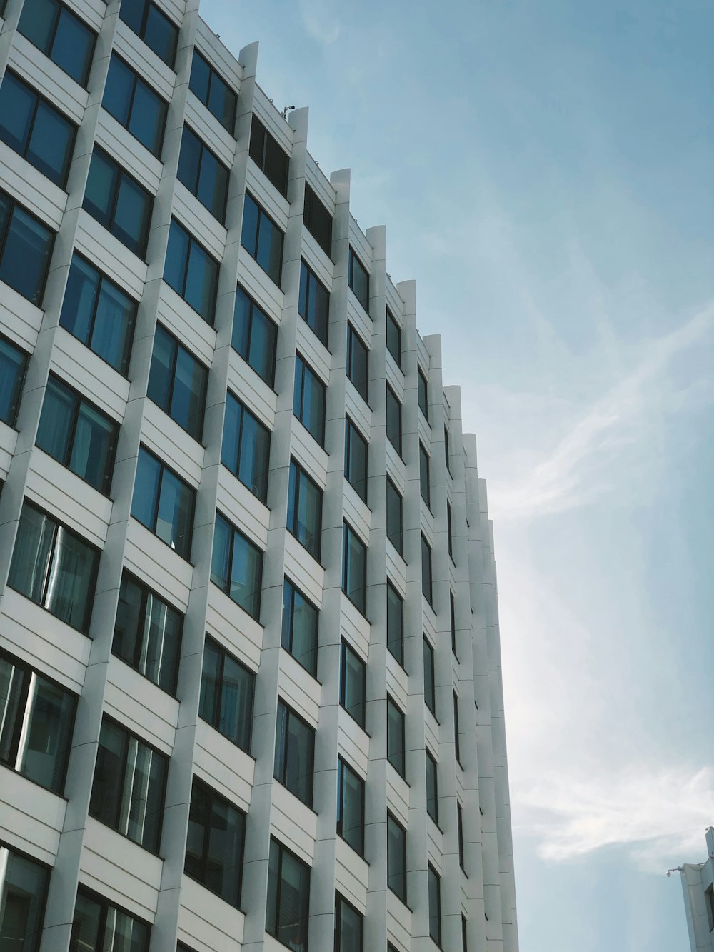 a tall building with many windows