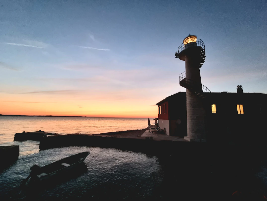 Coastal sunset in Zadar
