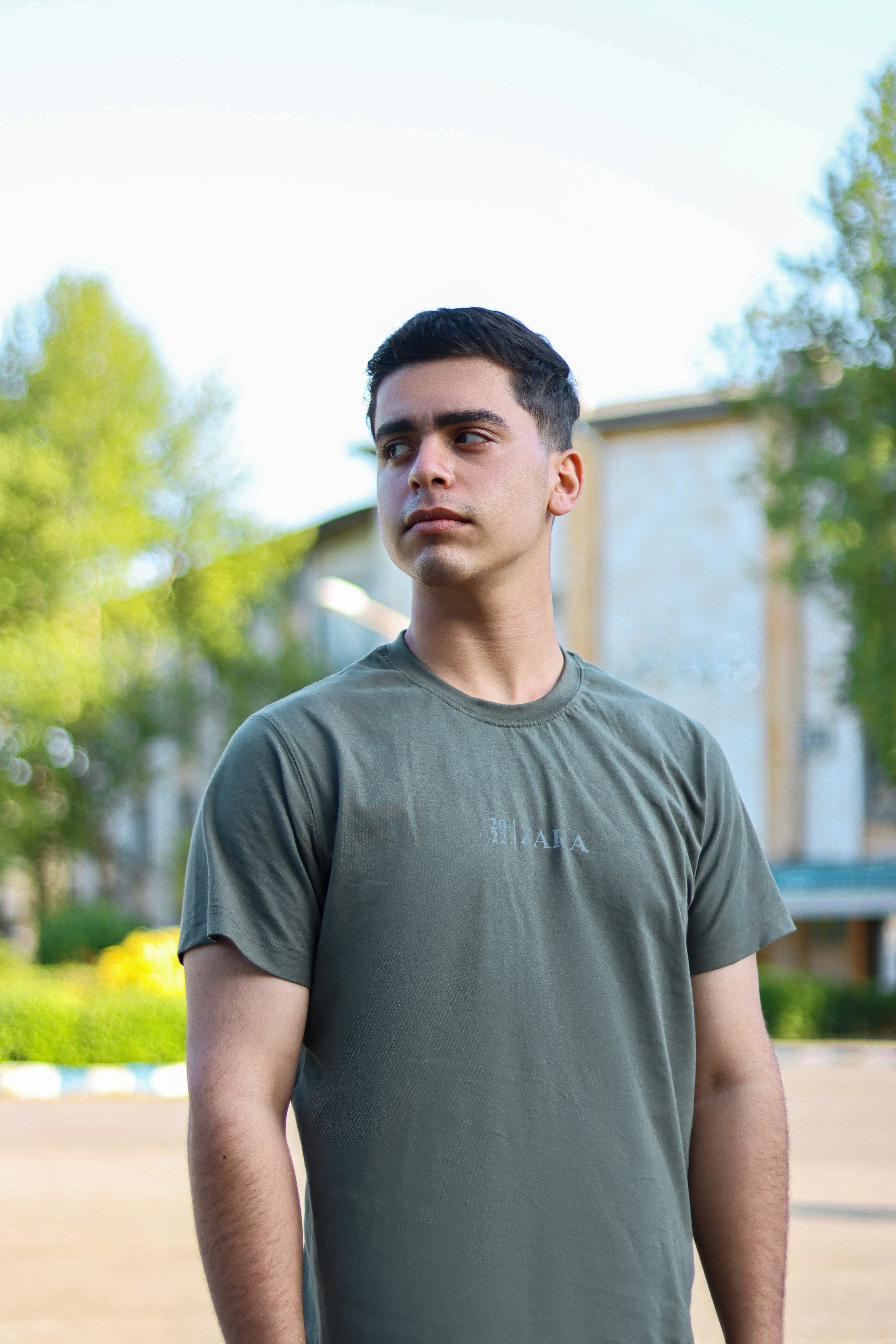 a man standing outside