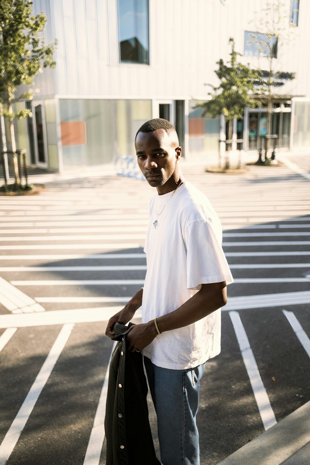 a man holding a briefcase