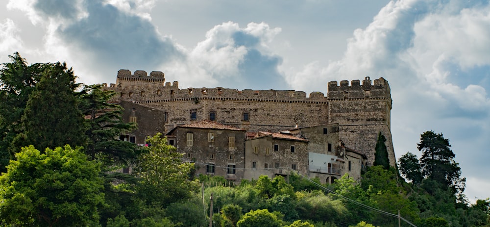 a large stone castle
