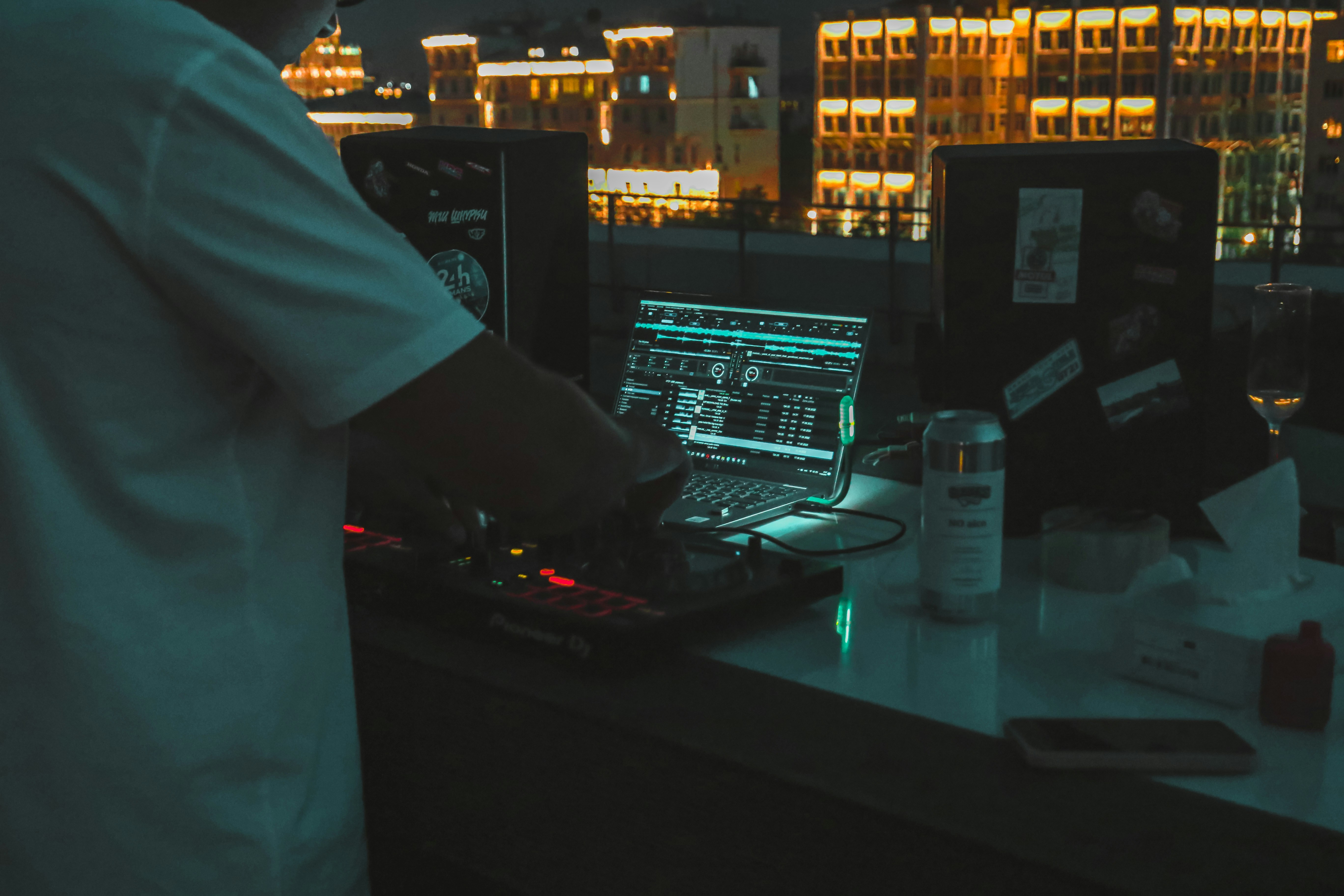 a person using a laptop