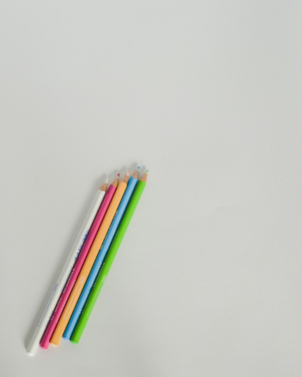 a few colored pencils