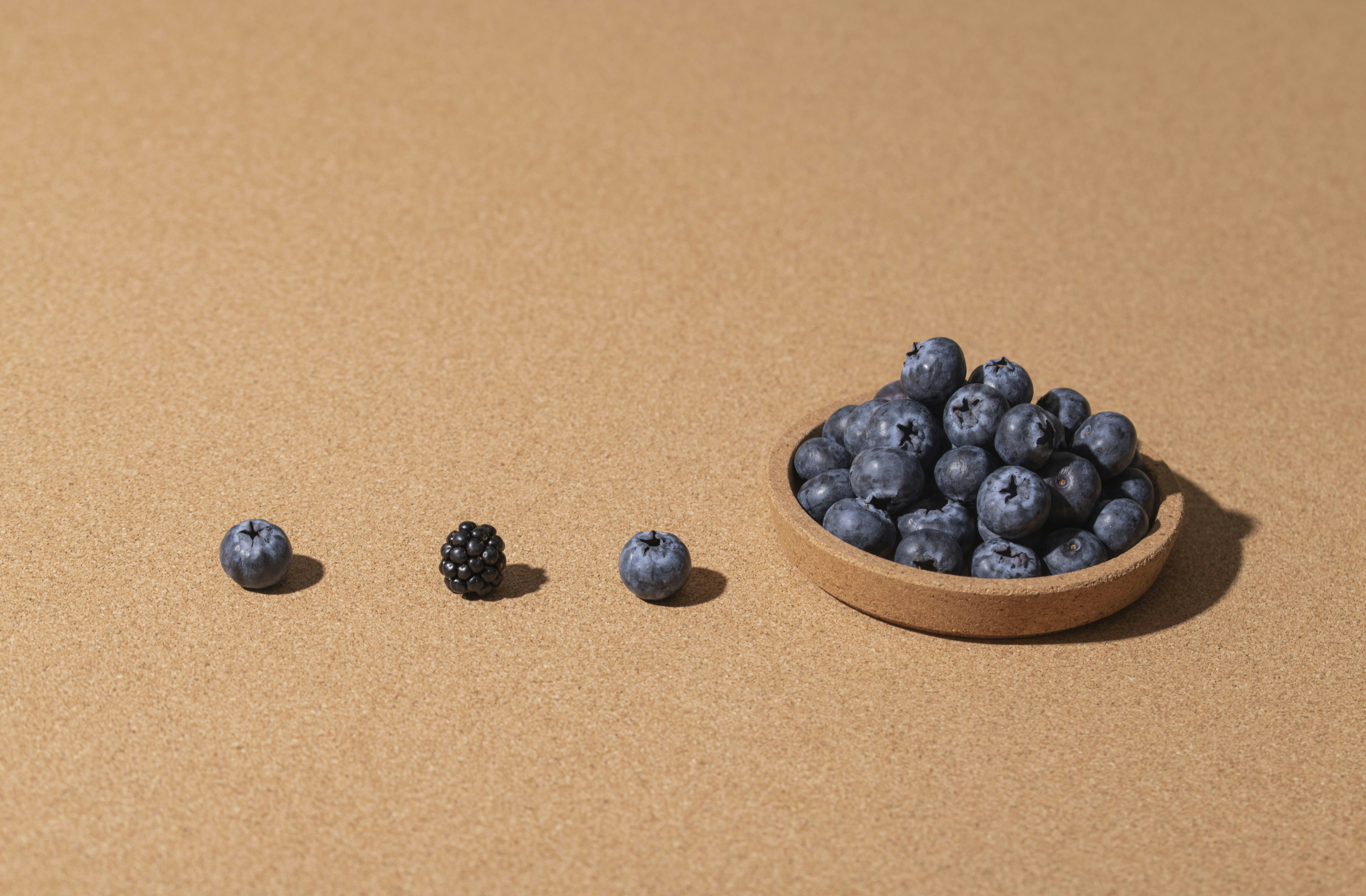 a bowl of blueberries