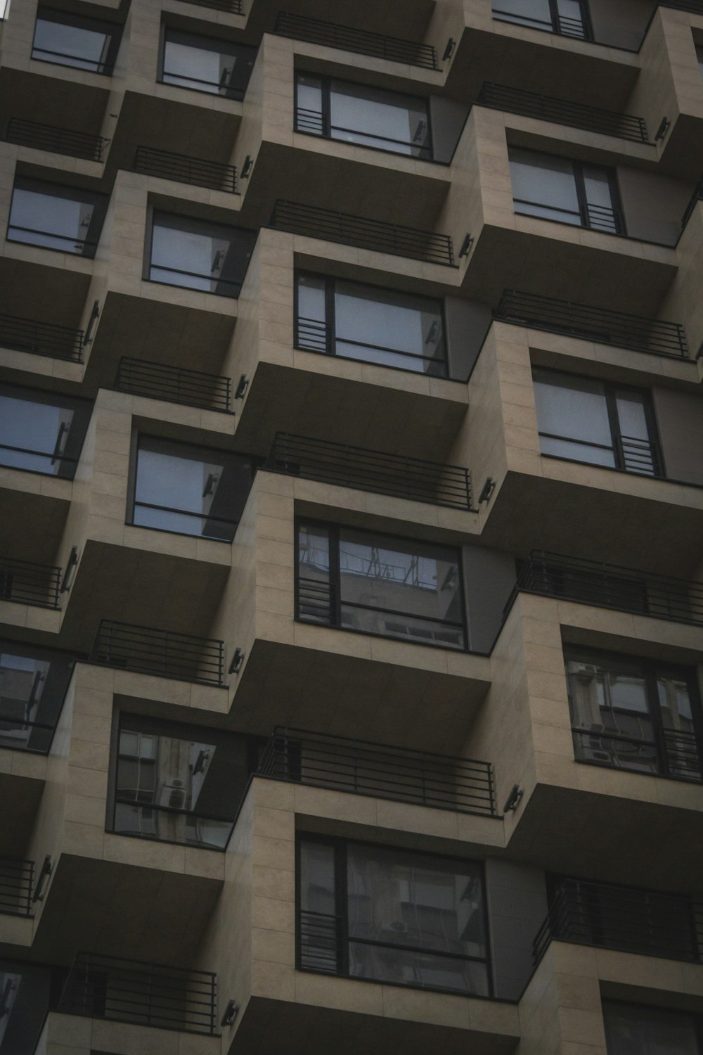 a building with many windows