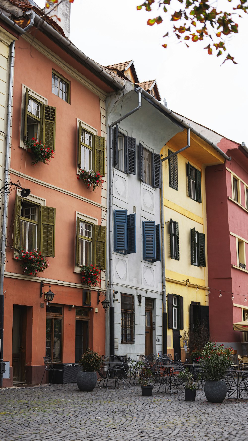 a row of buildings