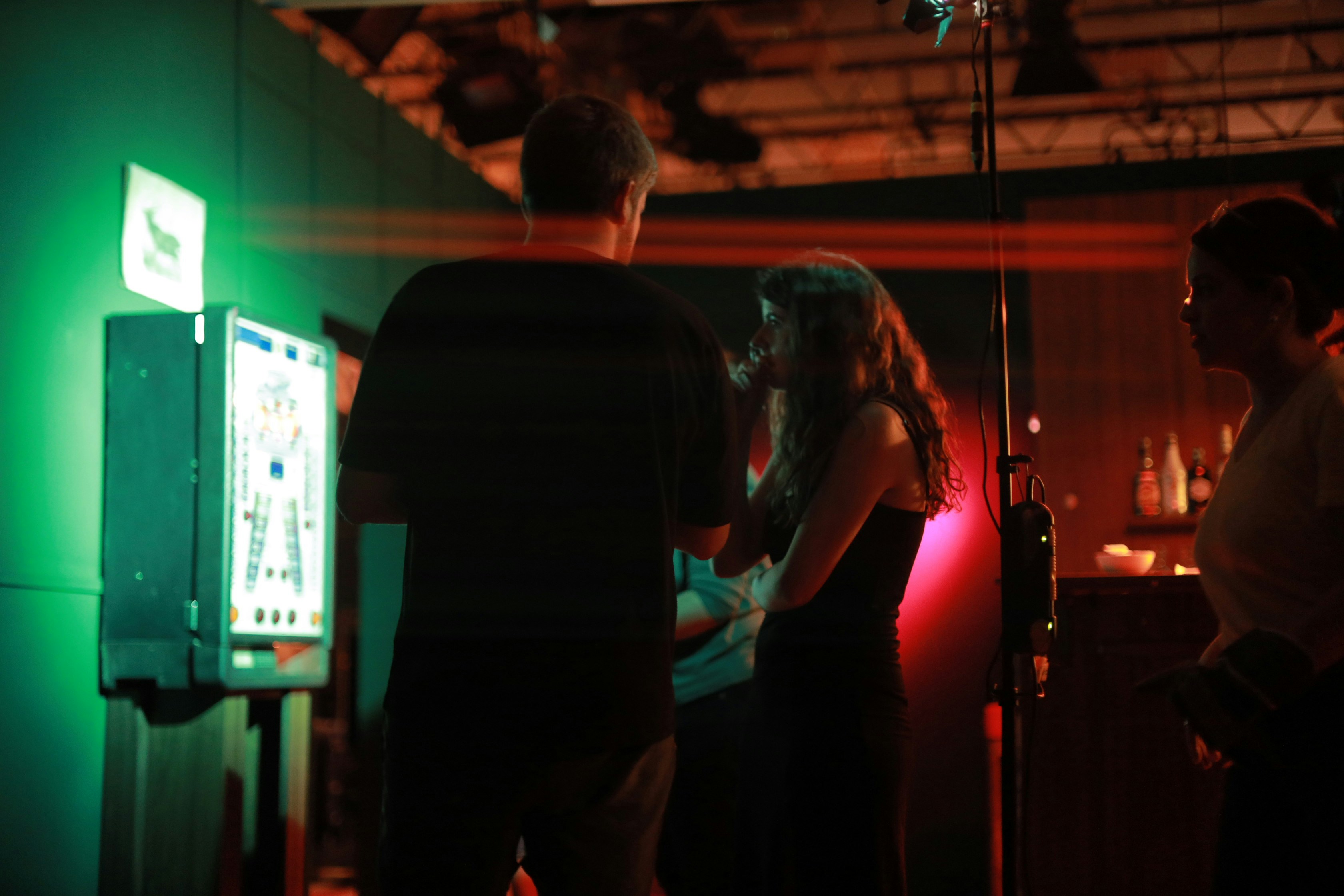 people using photo booth