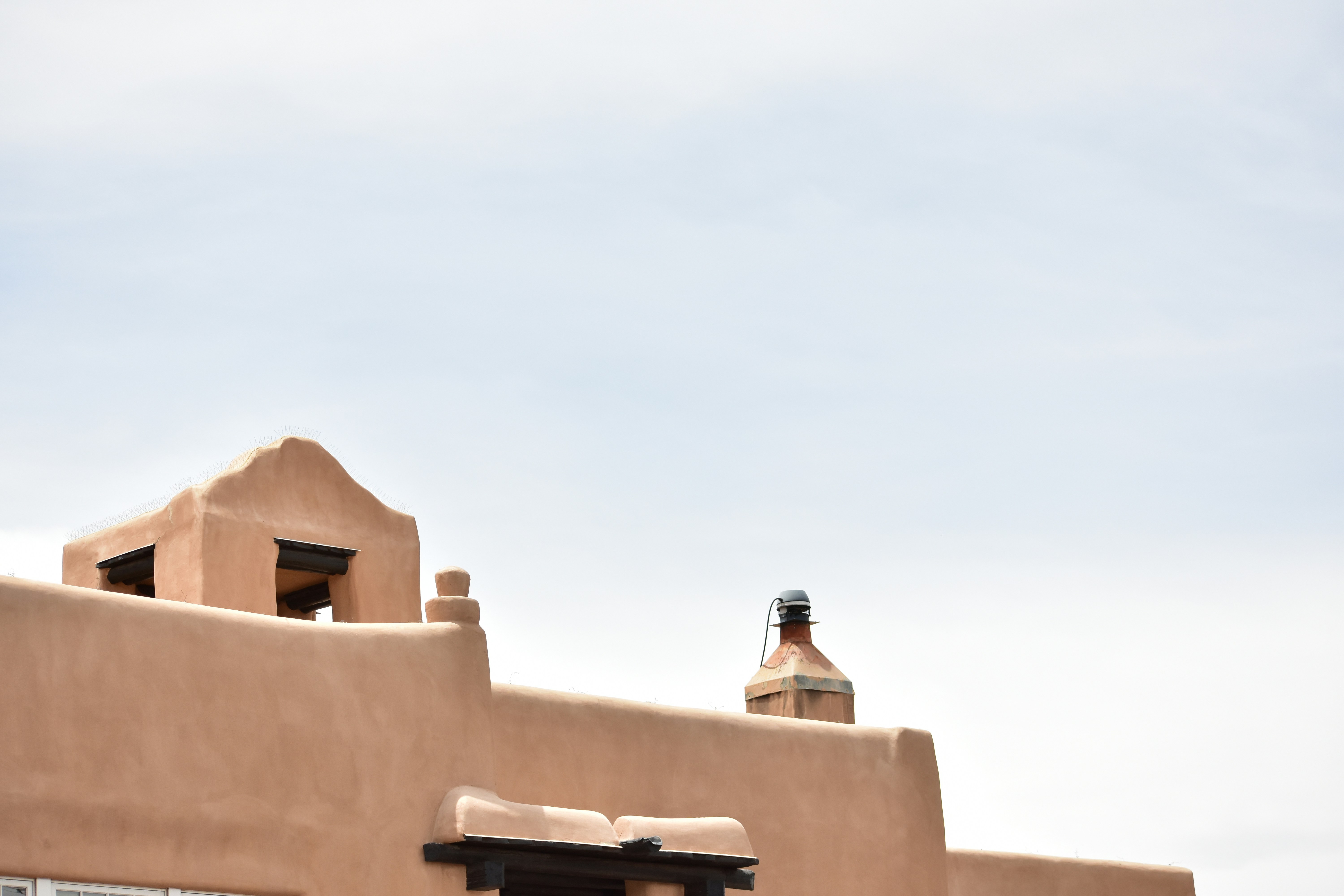 a building with a bell on top