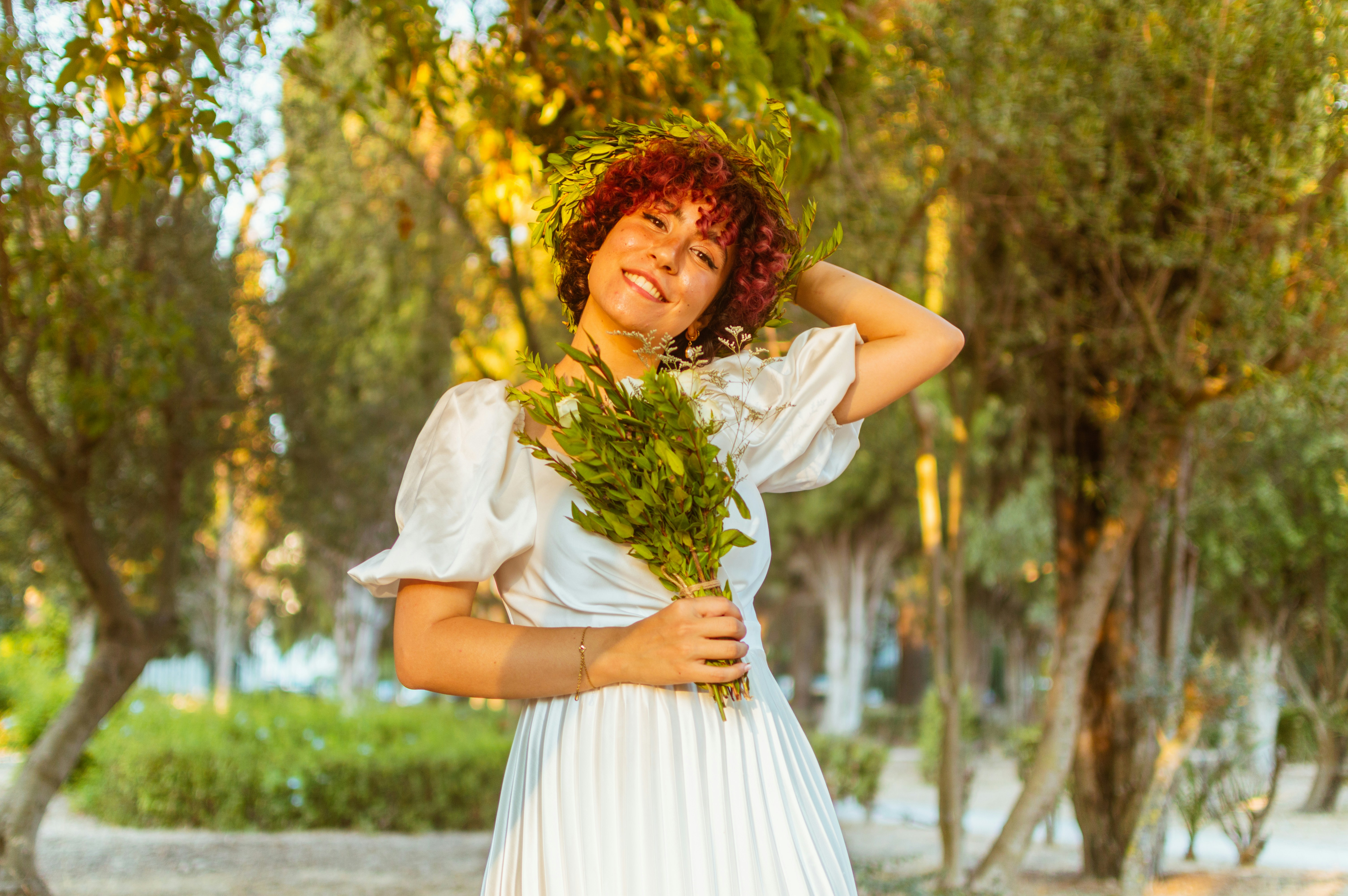 a person in a dress