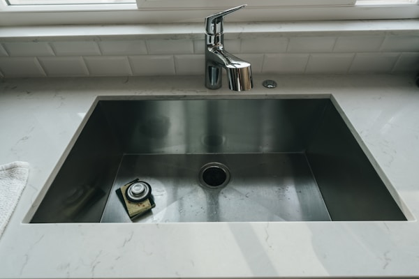 Modern kitchen faucet and sink