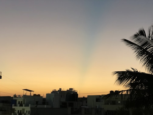 A serene Miami skyline at dusk, highlighting modern luxury high-rises with soft, warm lighting.