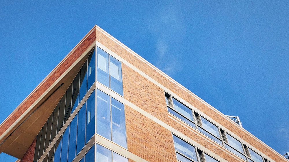 a low angle view of a building