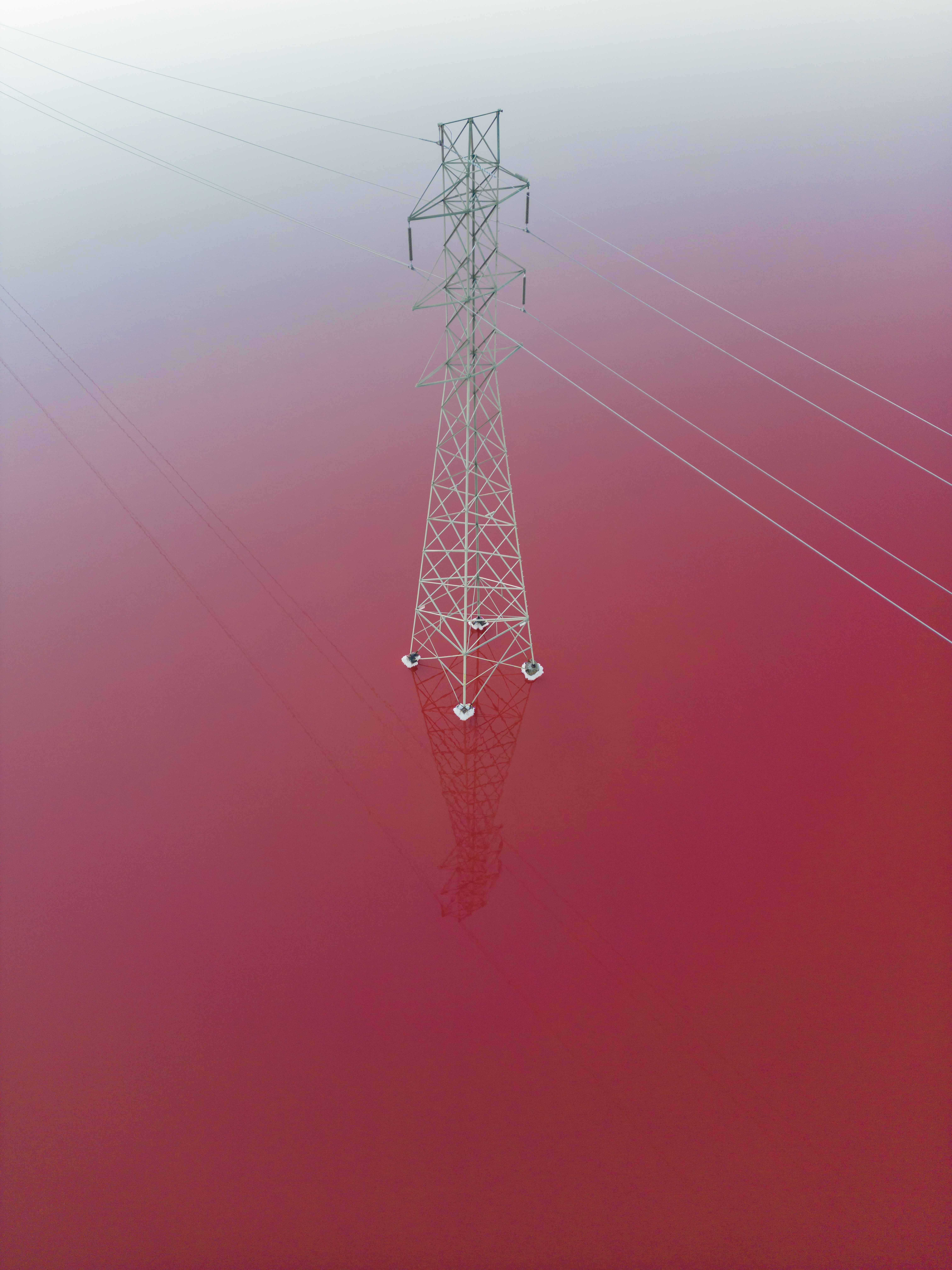 a tower with wires