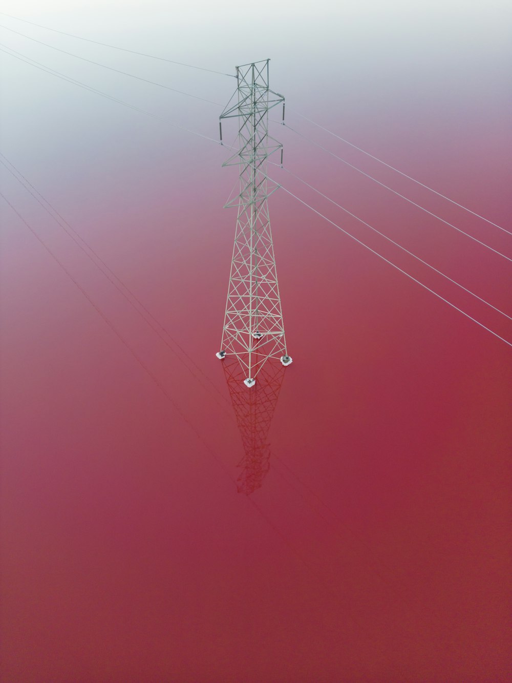 a tower with wires