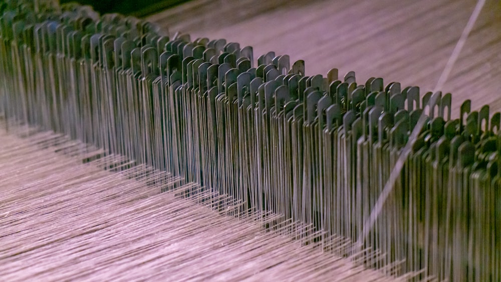 a close-up of a barbed wire fence