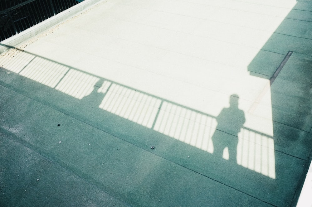 a person walking on a street