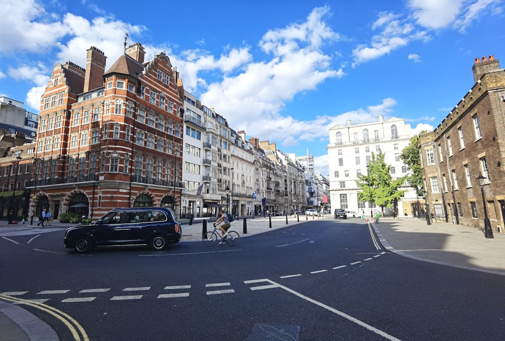 a street with buildings on either side