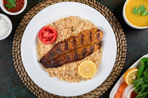 a plate of food