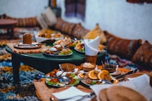 Moroccan table for breakfast in Agafay