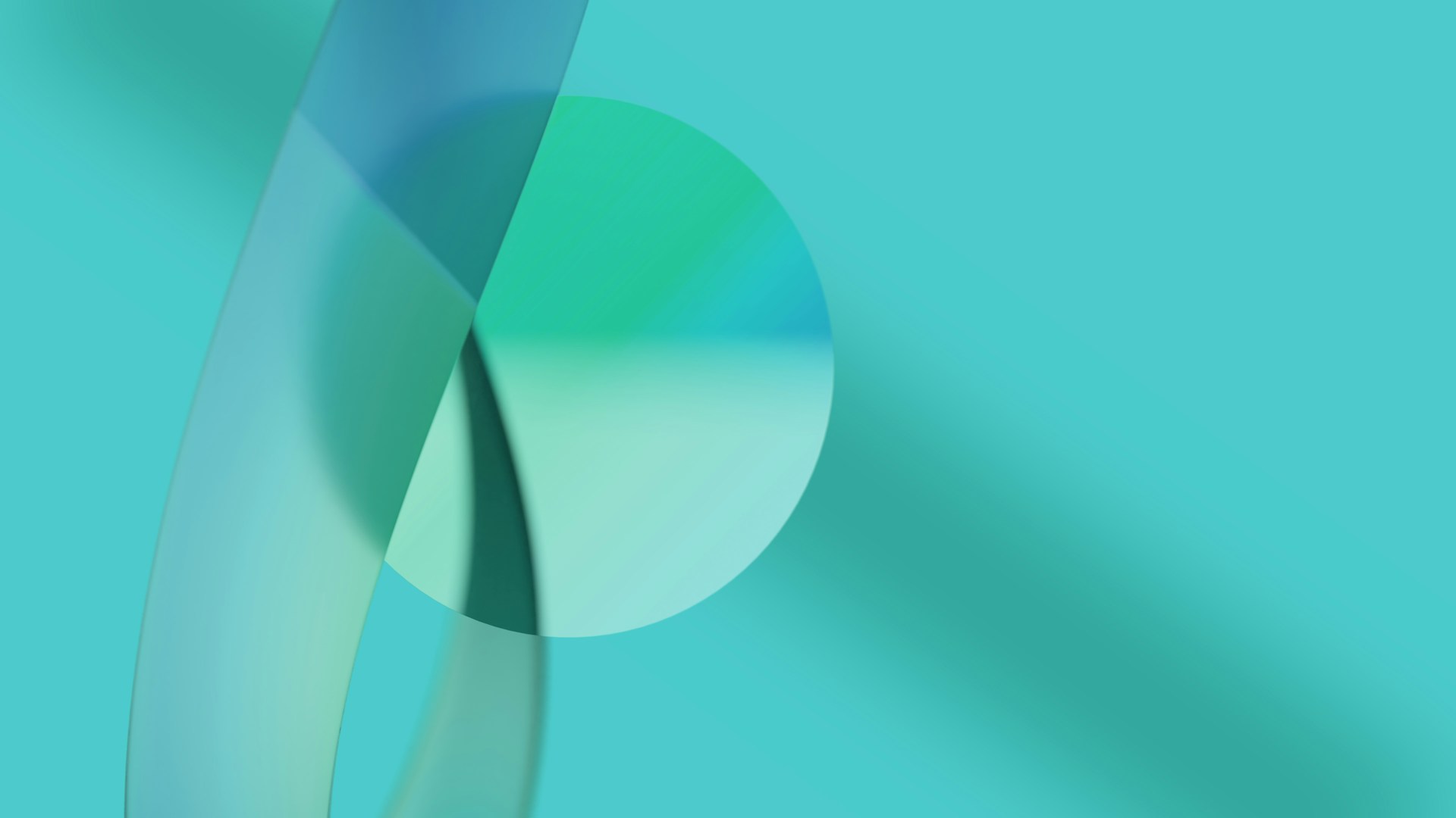 a white logo with a green circle