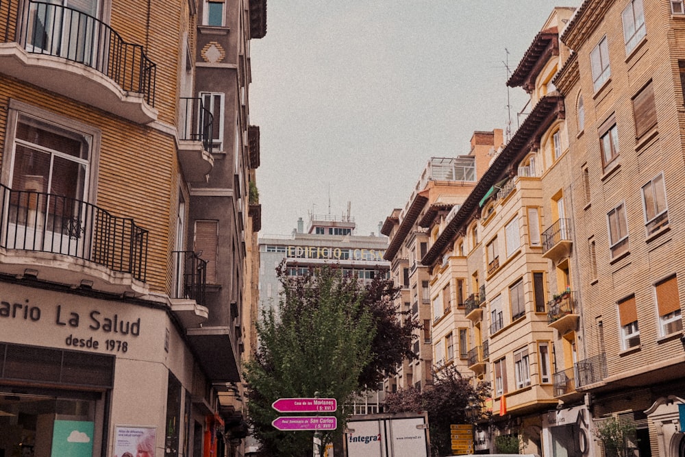 a street with buildings on both sides