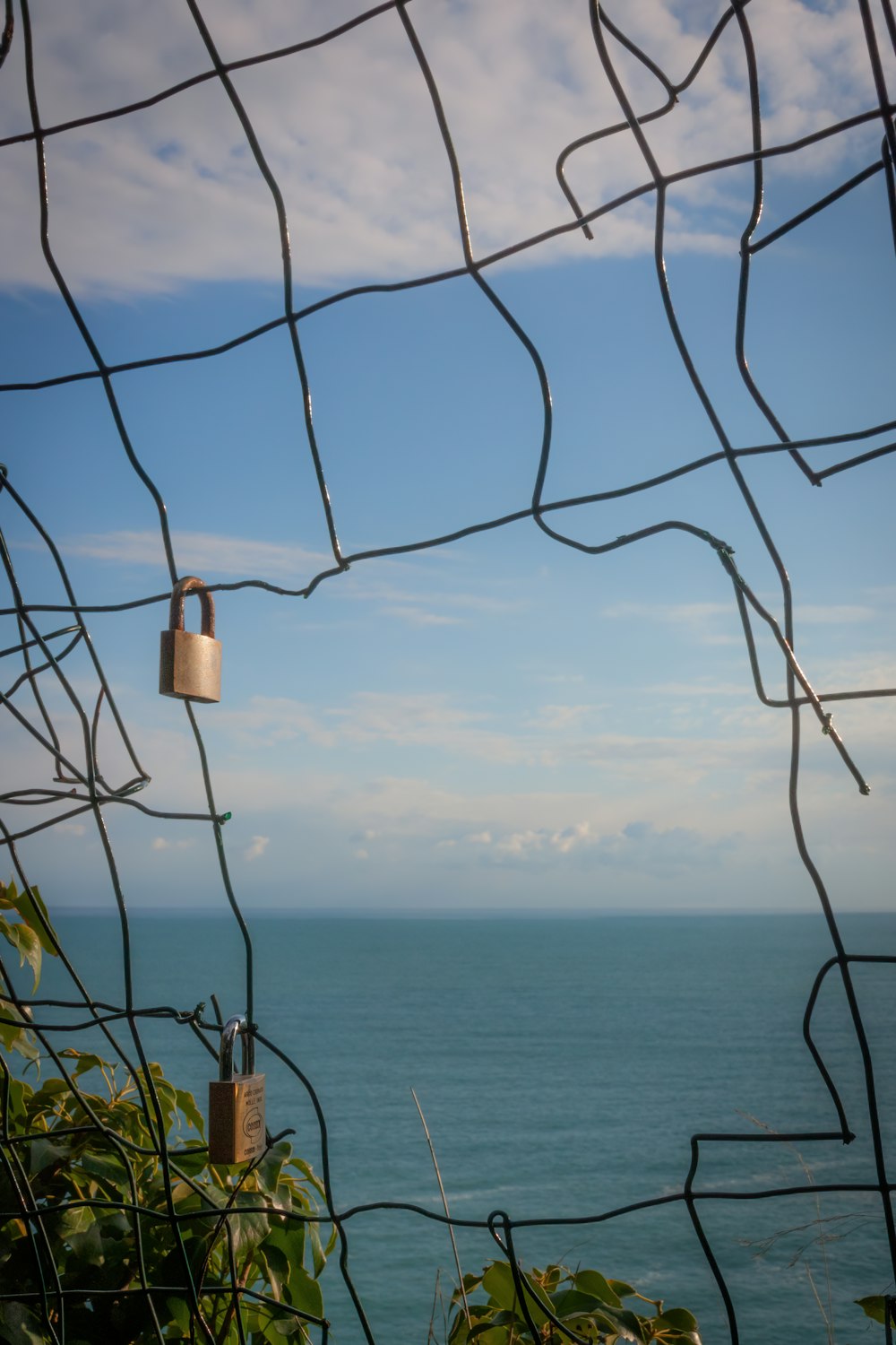 a view of the ocean from a balcony