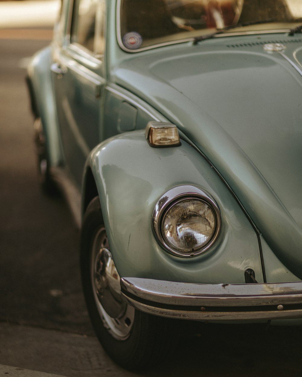 a car parked on the side of the road