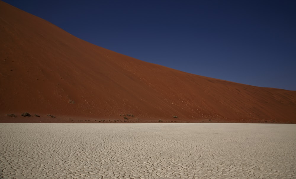 a desert landscape with sand