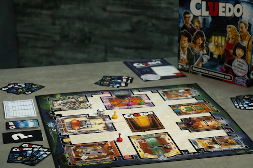 An engaging escape game setup with clues and characters designed for a private event.