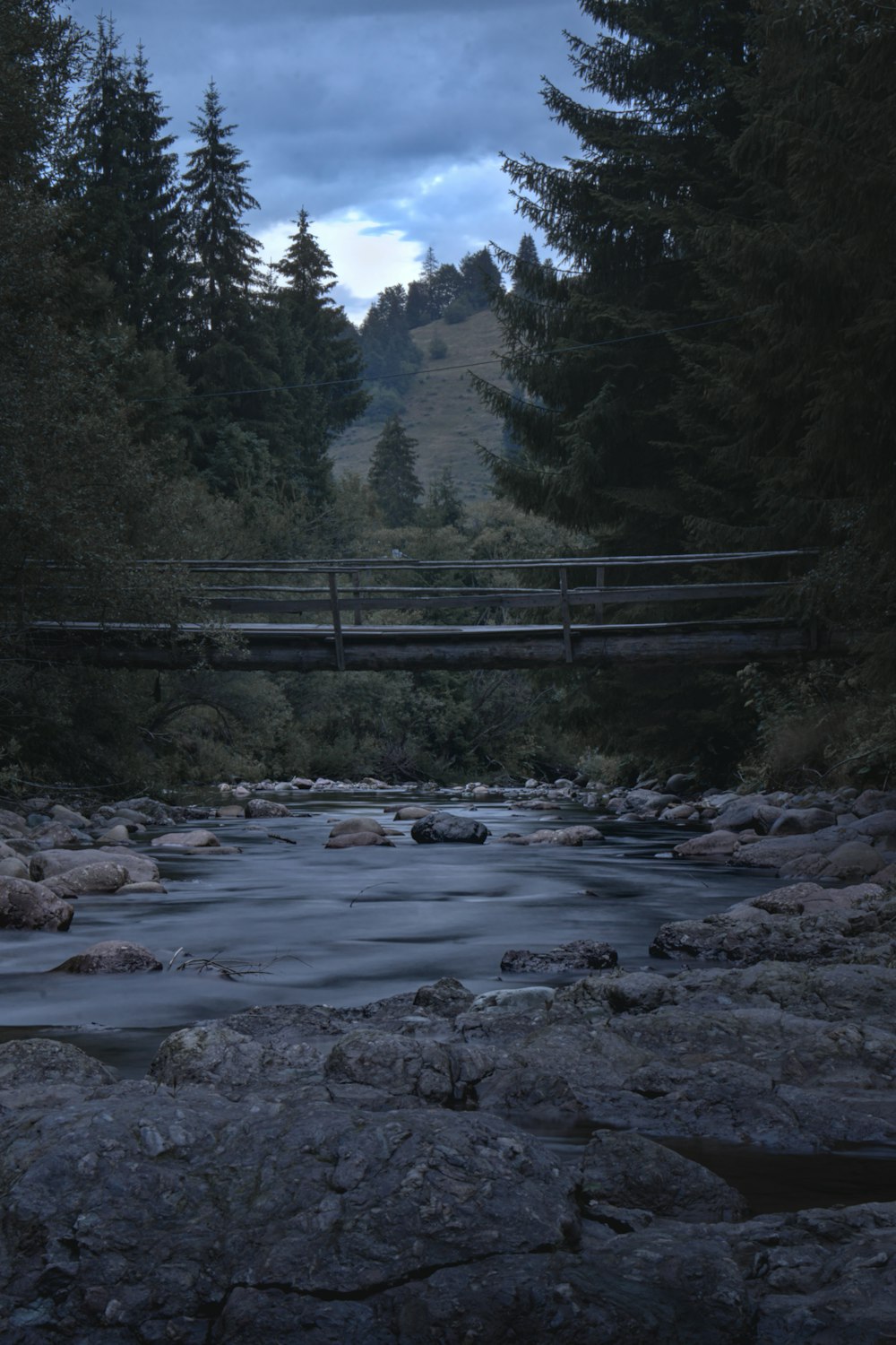 a bridge over a river