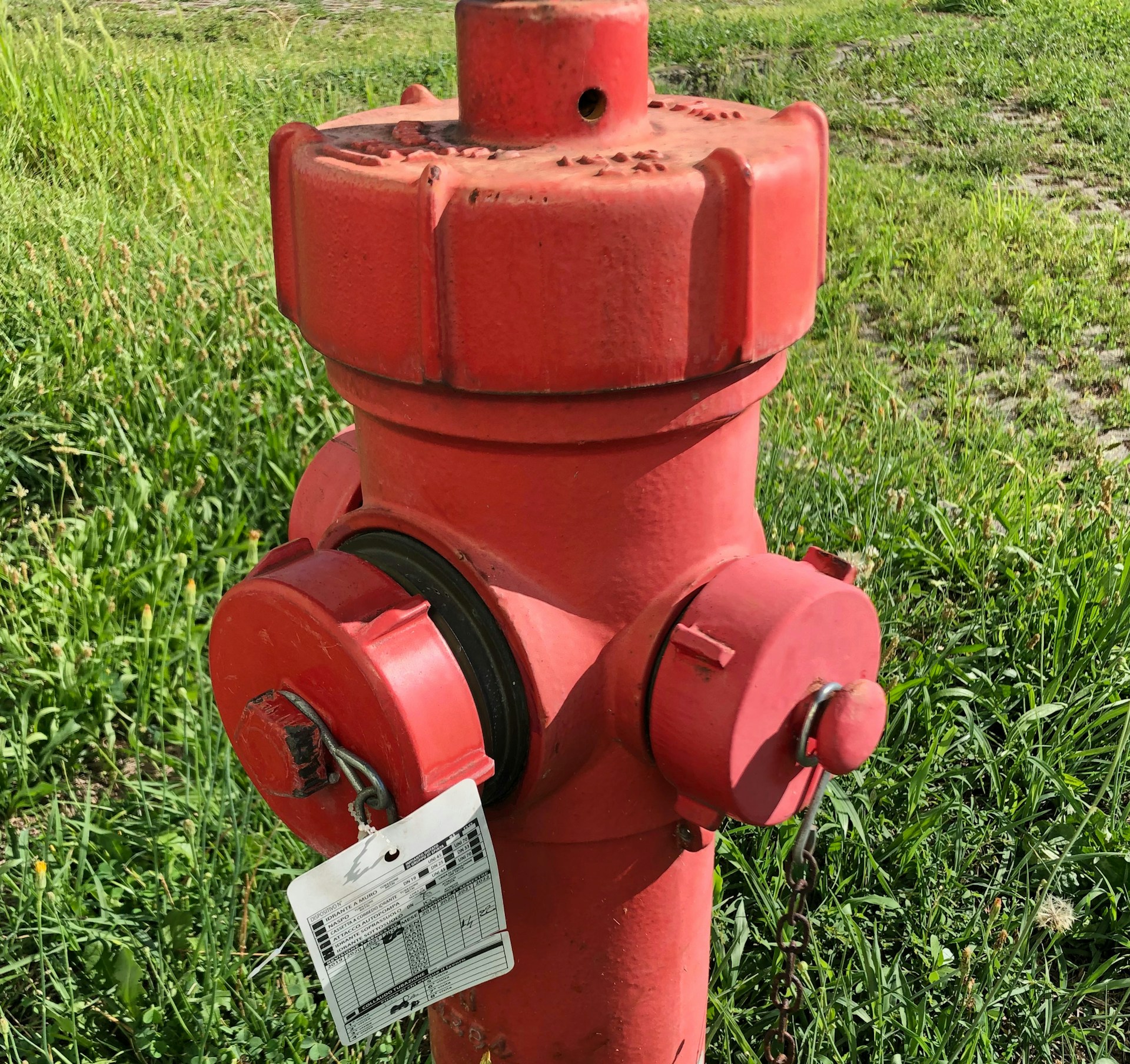 a red fire hydrant